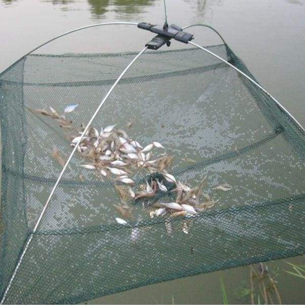Foldable Umbrella Fishing Dip Net - Green - Home & Garden -