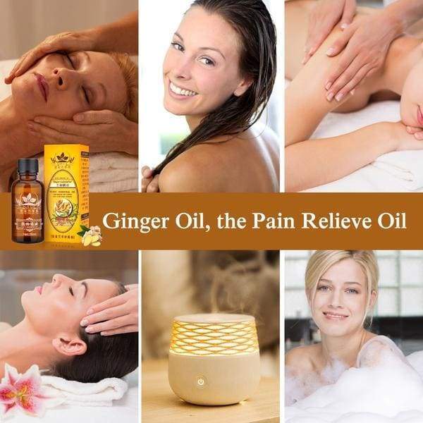 Lymphatic Drainage Ginger Essential Oil For Swelling